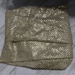 Vintage style Gold glittery fabric